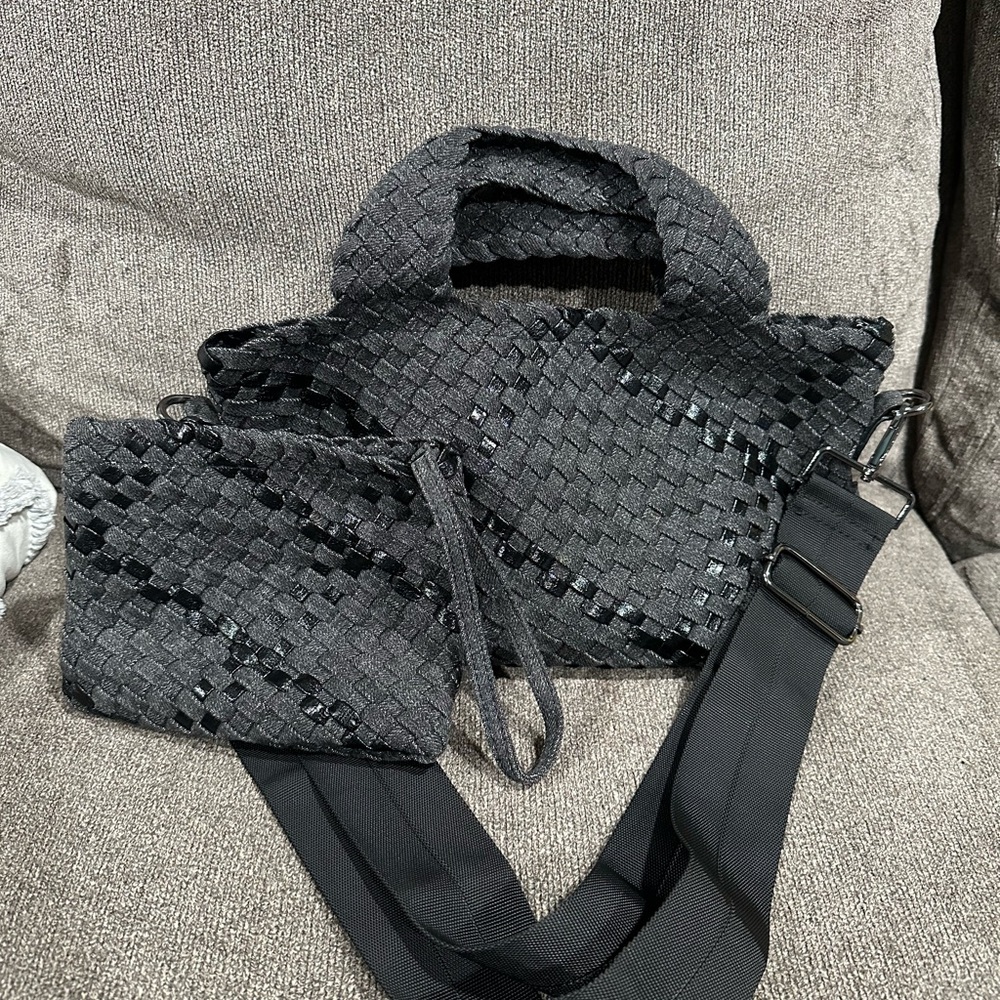 Haute Shore Mark Noir Woven Mini Tote $140.00 - Picture 2 of 7